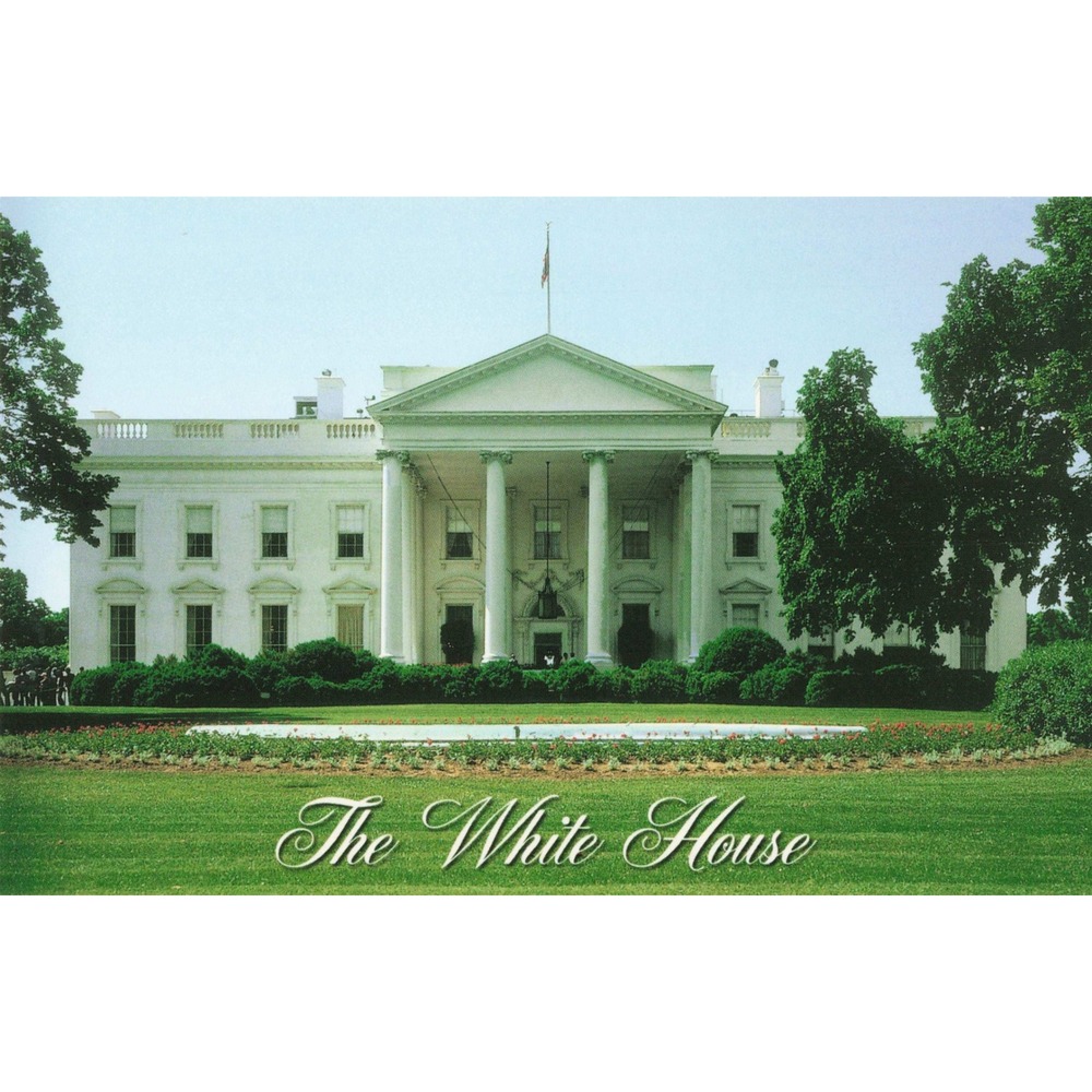 The White House Washington DC Exterior Architecture Souvenir Postcard